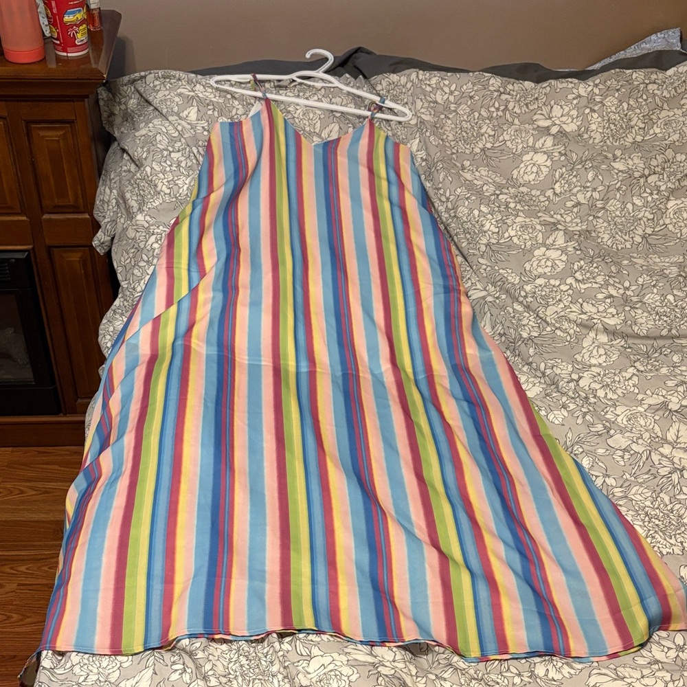 Colorful Striped Dress NWT
